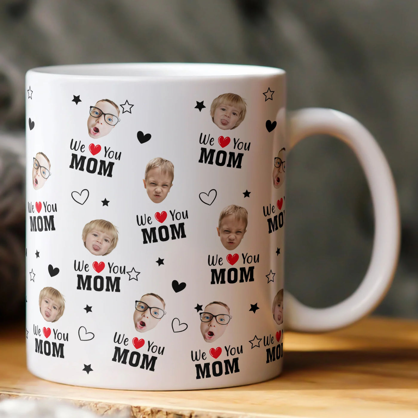 Personalisierte Tasse – Kindergesichter