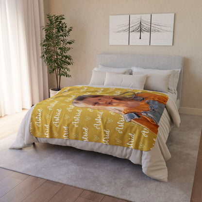 Personalisierte Decke – mit Namen und Foto für Kinder