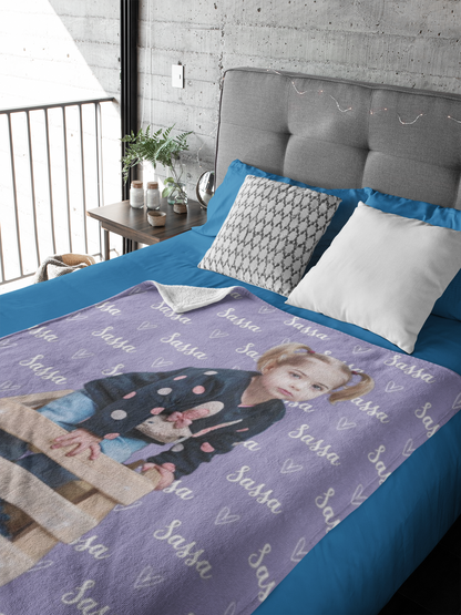 Personalisierte Decke – mit Namen und Foto für Kinder