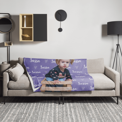 Personalisierte Decke – mit Namen und Foto für Kinder
