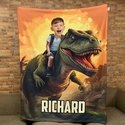 Personalisierte Decke – Dinosaurier