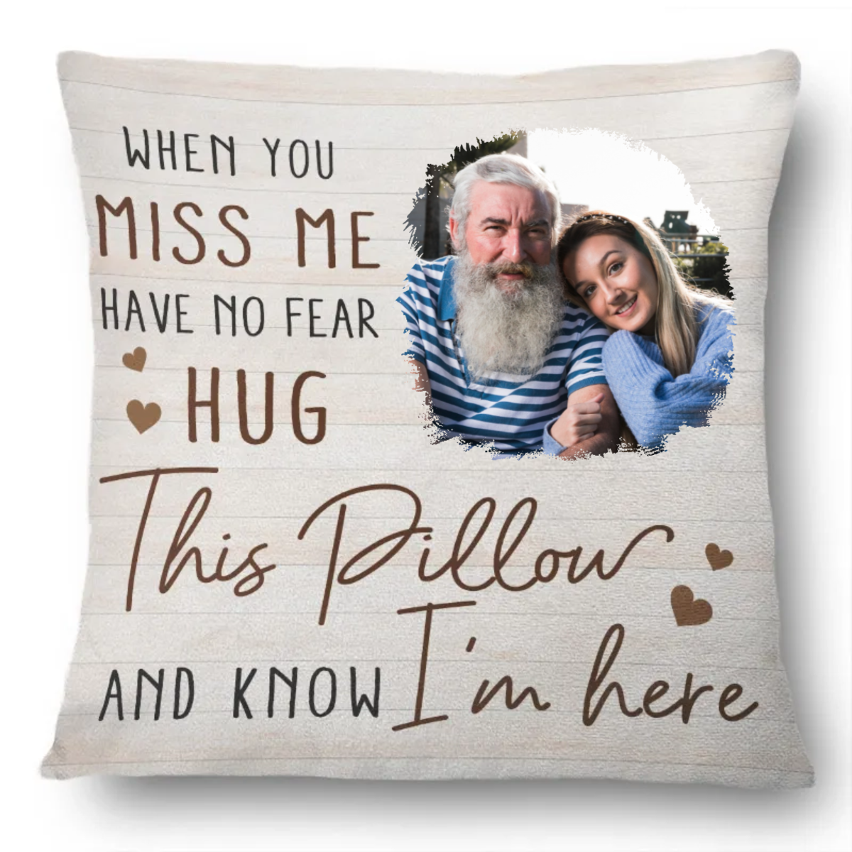 Personalisierter Kissenbezug – Erinnerungsgeschenk