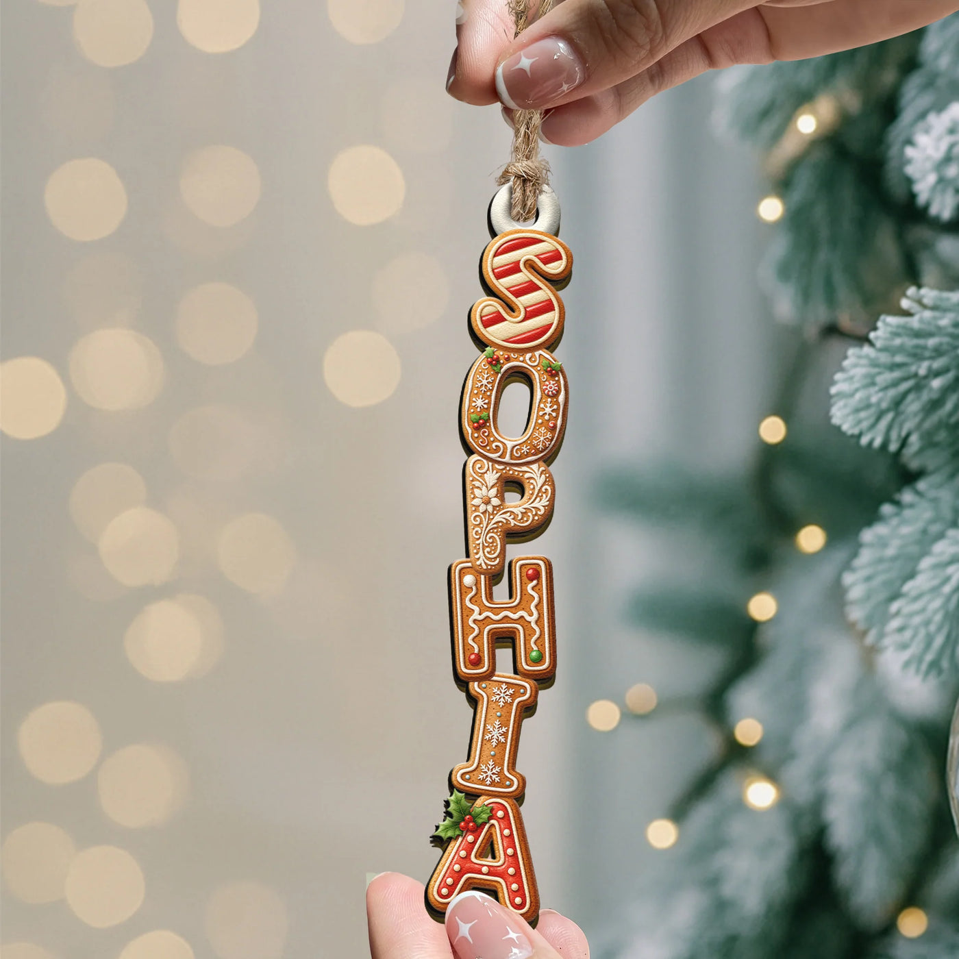 Personalisierter Weihnachtsschmuck – Namensdekoration