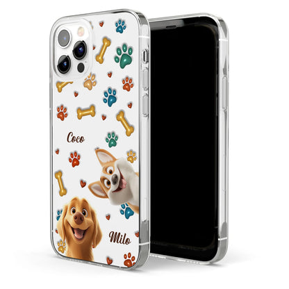 Personalisierte Handyhülle – Hund im 3D-Stil