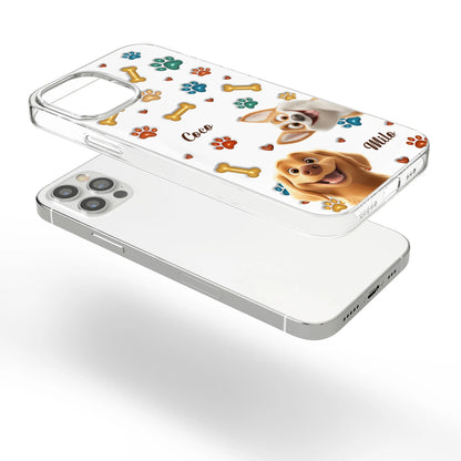 Personalisierte Handyhülle – Hund im 3D-Stil