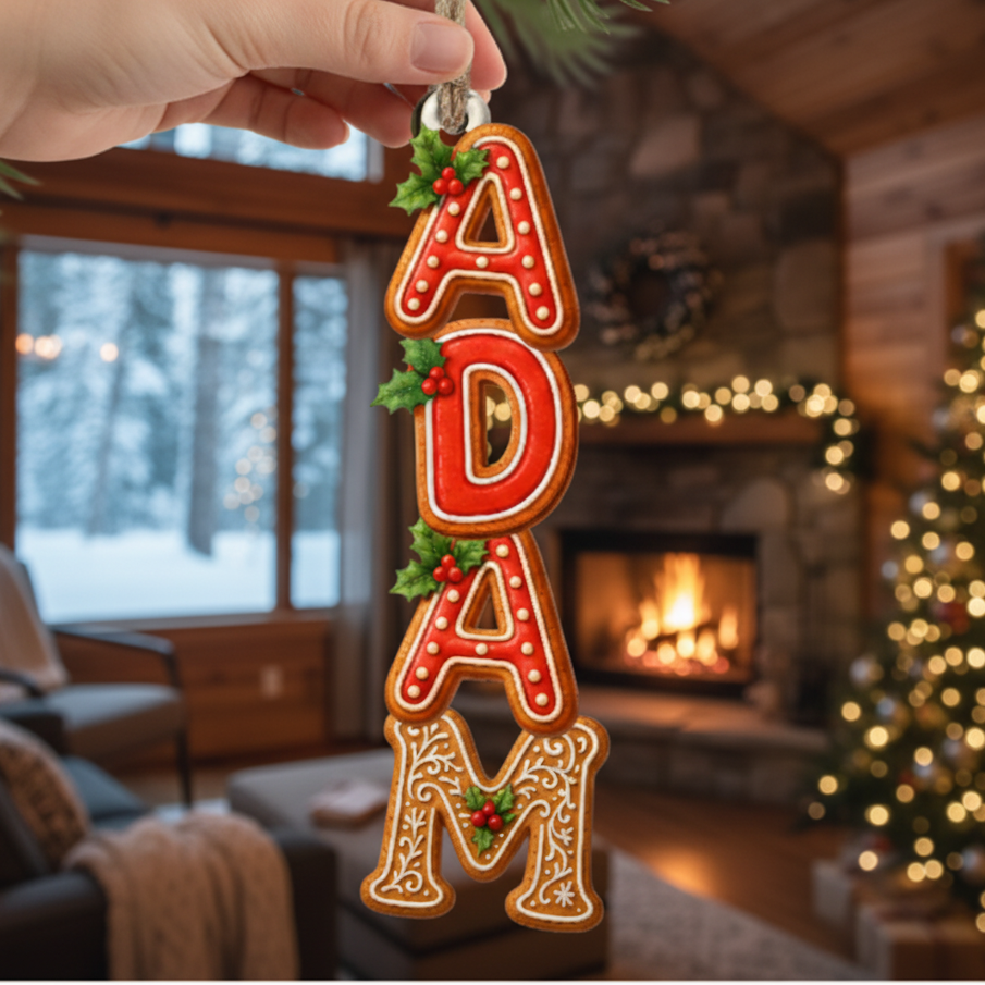 Personligt Julpynt - Namndekoration