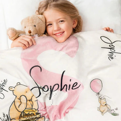 Personalisierte Decke / Handtuch – Winnie Puuh