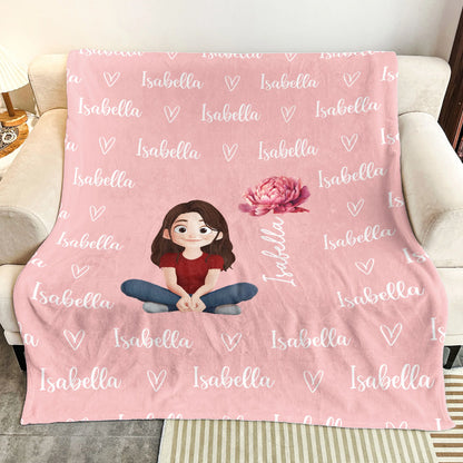 Personalisierte Decke – Süße Cartoon-Figur