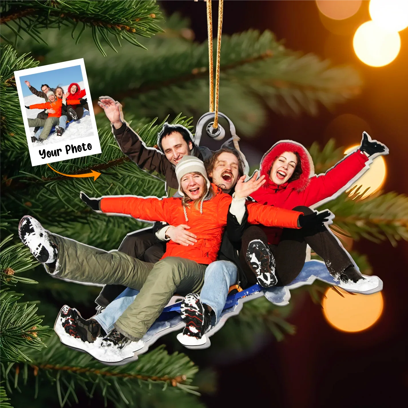 Personligt Julpynt - Familjefoto