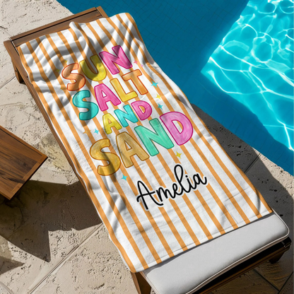 Personlig Handduk - Strandliv