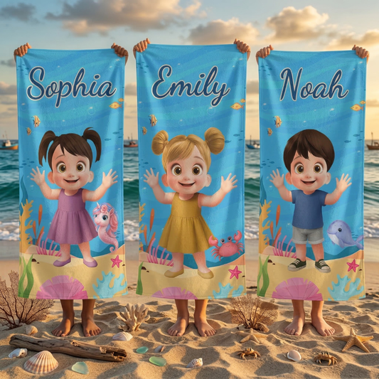 Personlig Handduk - Älskade unge