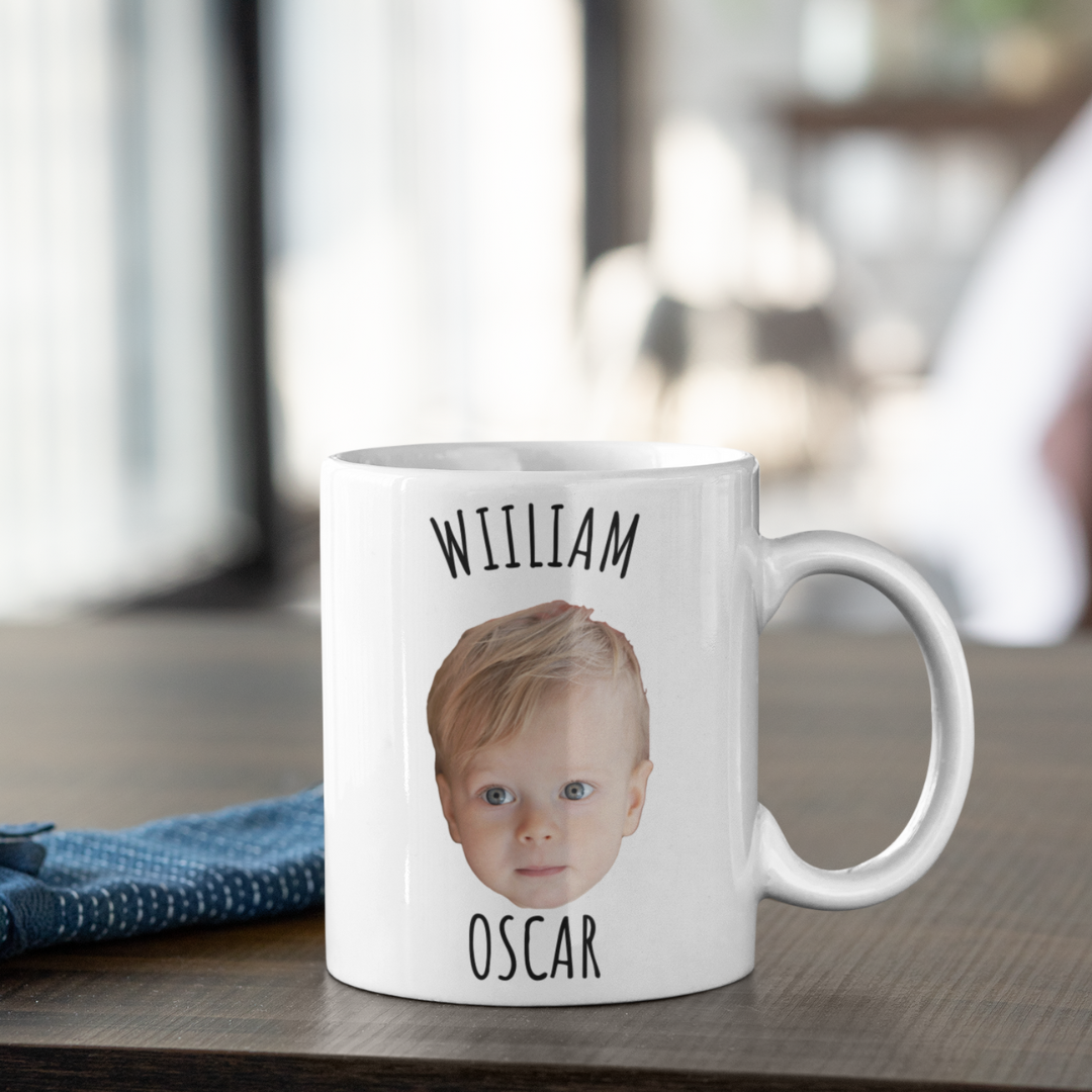 Personalisierte Tasse – Babygesicht