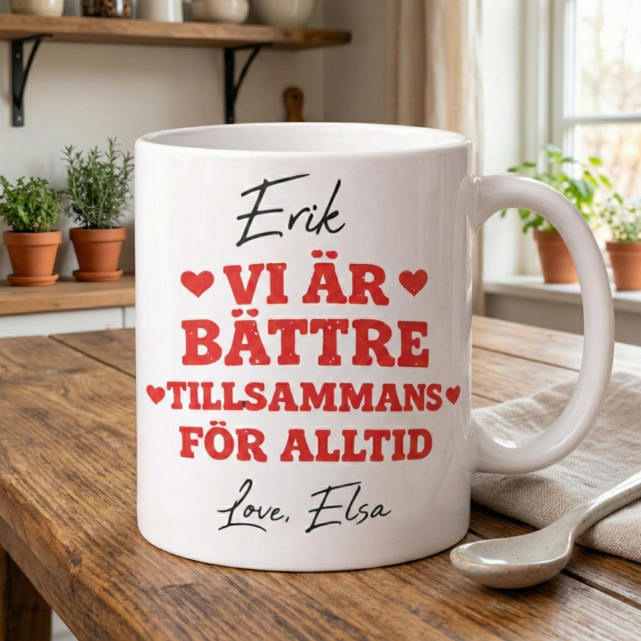 Personalisierte Tasse – Für immer zusammen