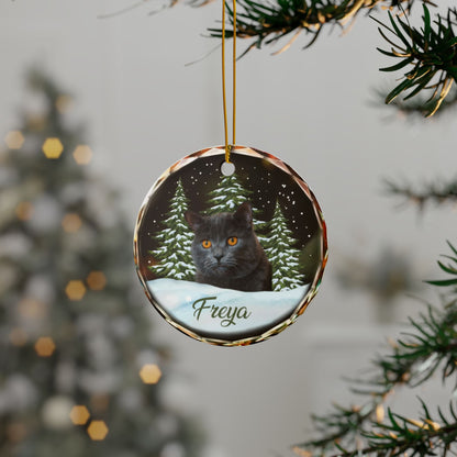 Personalisierte Weihnachtsdeko – Haustier mit eigenem Foto