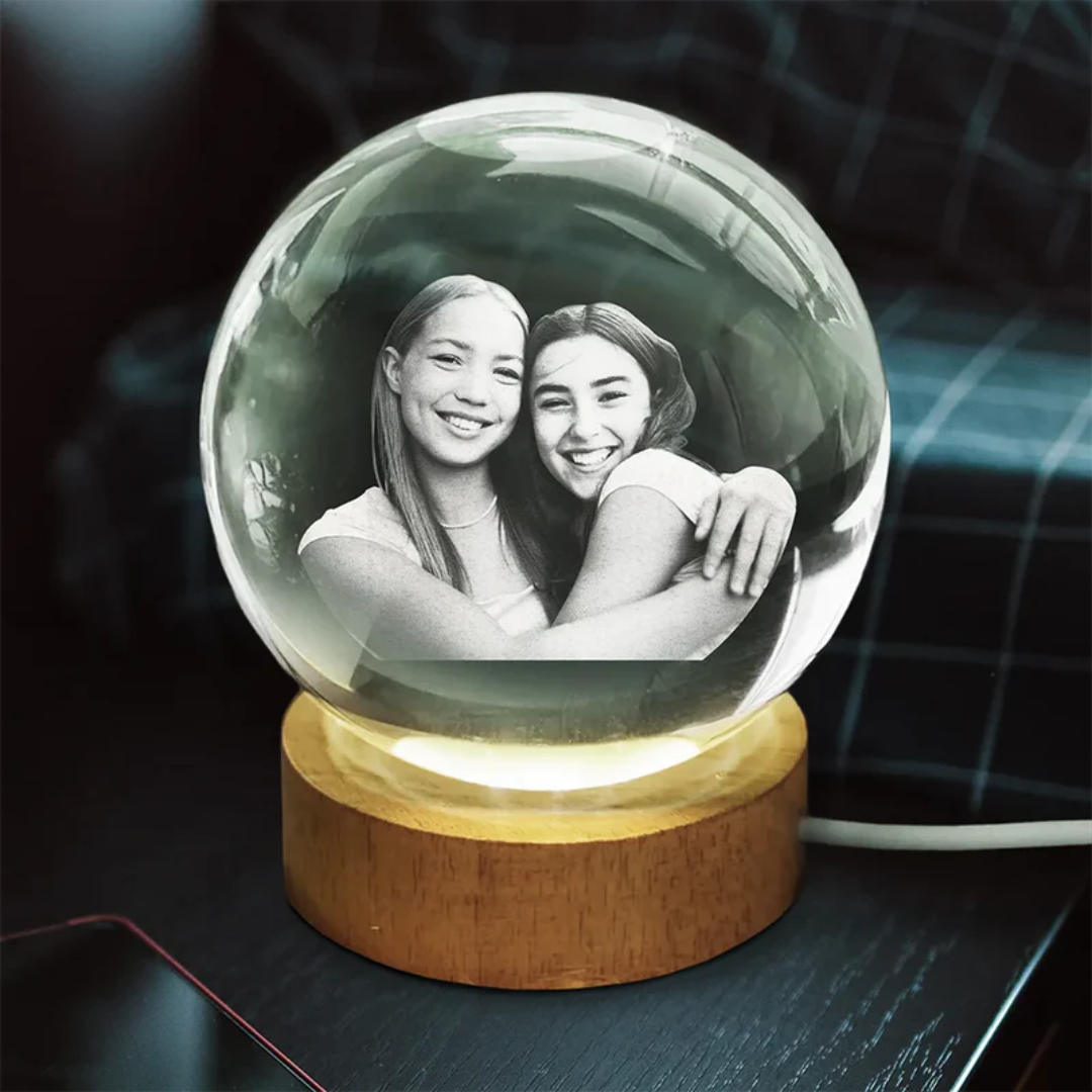 Personlig Fotoglob - Familjefoto