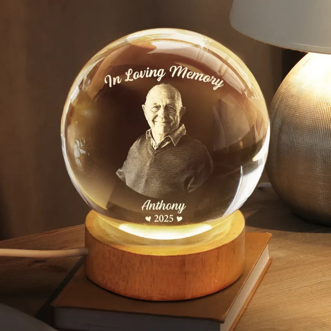 Personalisierte Fotoglobus-Lampe – Für ein liebevolles Andenken