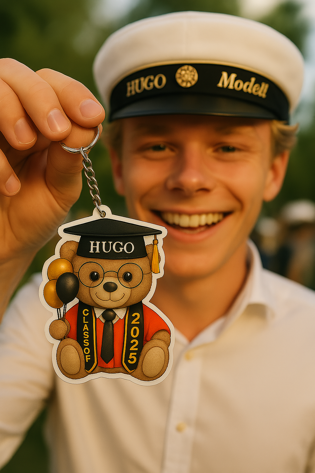 Personalisierter Fotoanhänger – Abschlussgeschenk