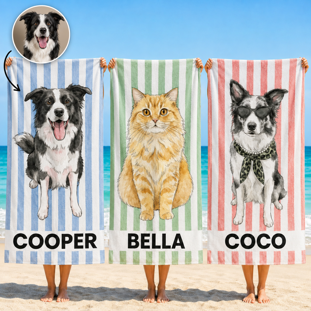Personalisiertes Handtuch – Geschenk für Tierliebhaber