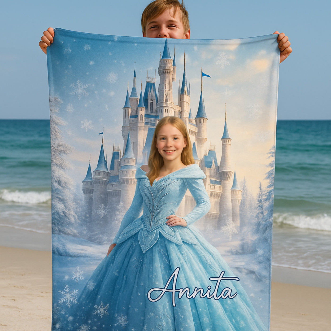Personalisiertes Handtuch für Kinder – Prinzessin