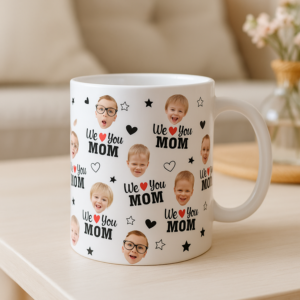 Personalisierte Tasse – Kindergesichter