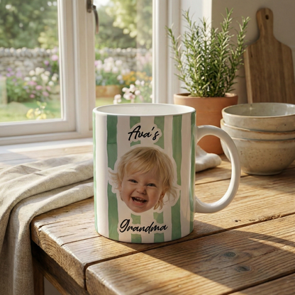 Personalisierte Tasse – Baby- und Haustiergesicht