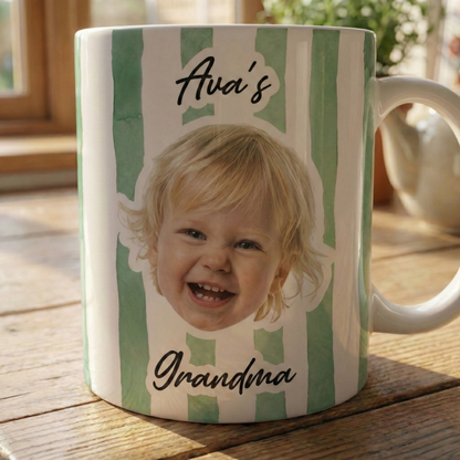 Personalisierte Tasse – Baby- und Haustiergesicht