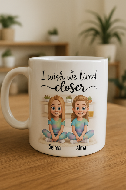Personlig Mugg - Gåva till bästa vänner, syster