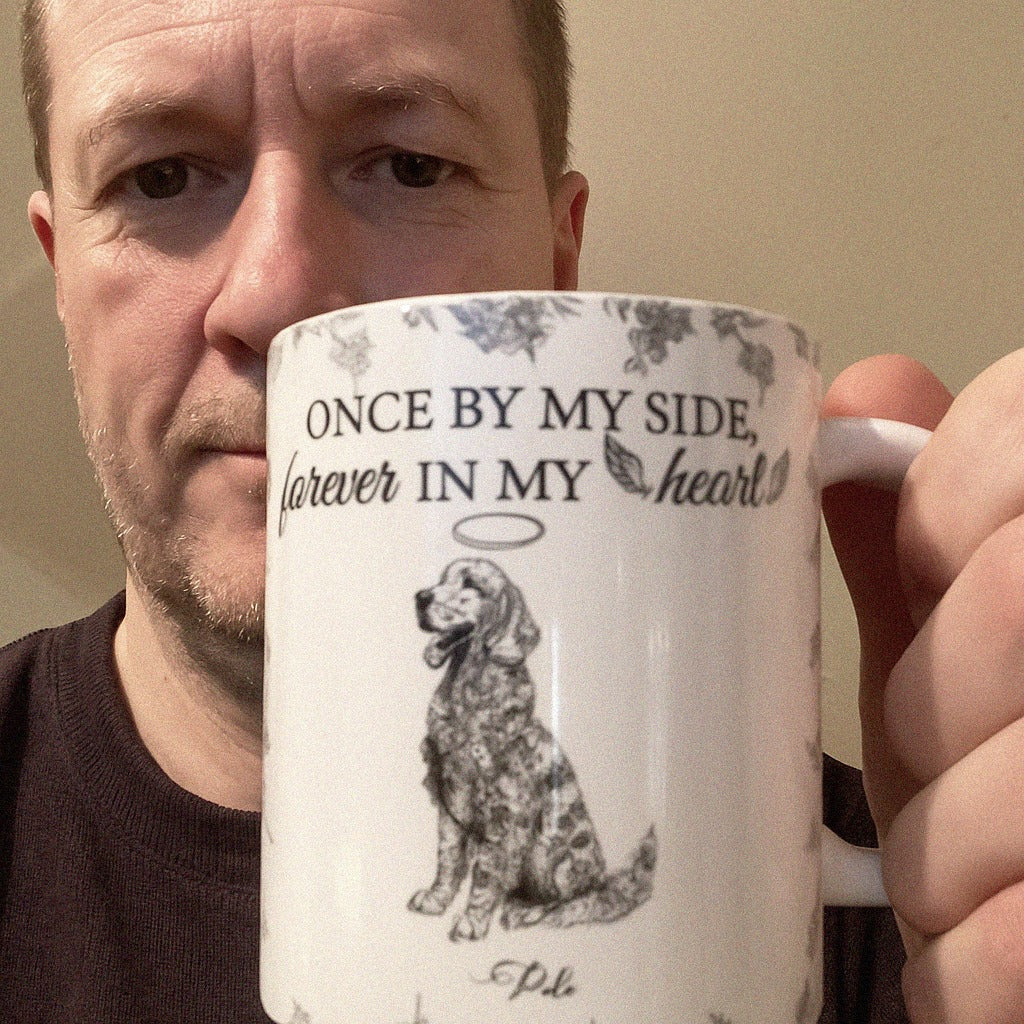 Personalisierte Tasse – Name & Rasse des Hundes