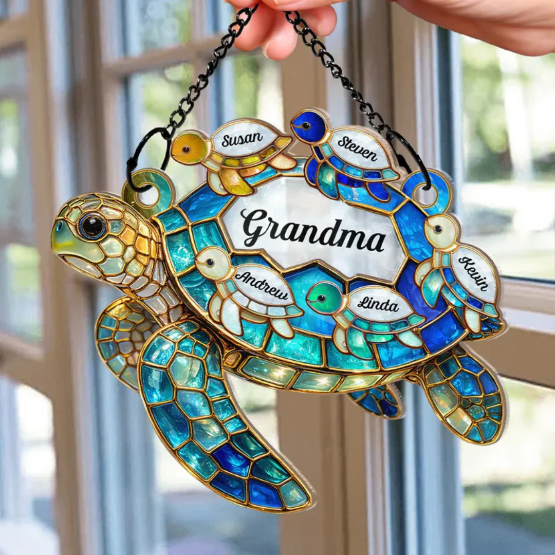 Personalisierter Sonnenfänger – Schildkröte