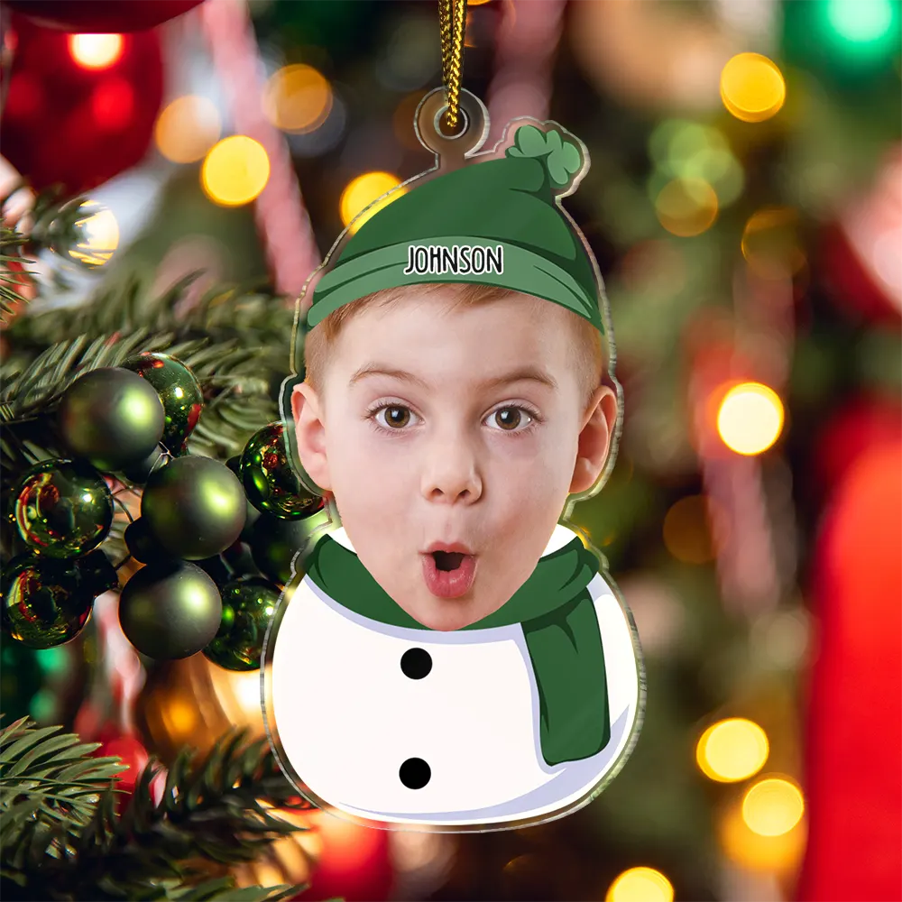Personalisierte Weihnachtsdeko – Schneemann