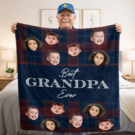 Personlig filt - Bästa farfar någonsin