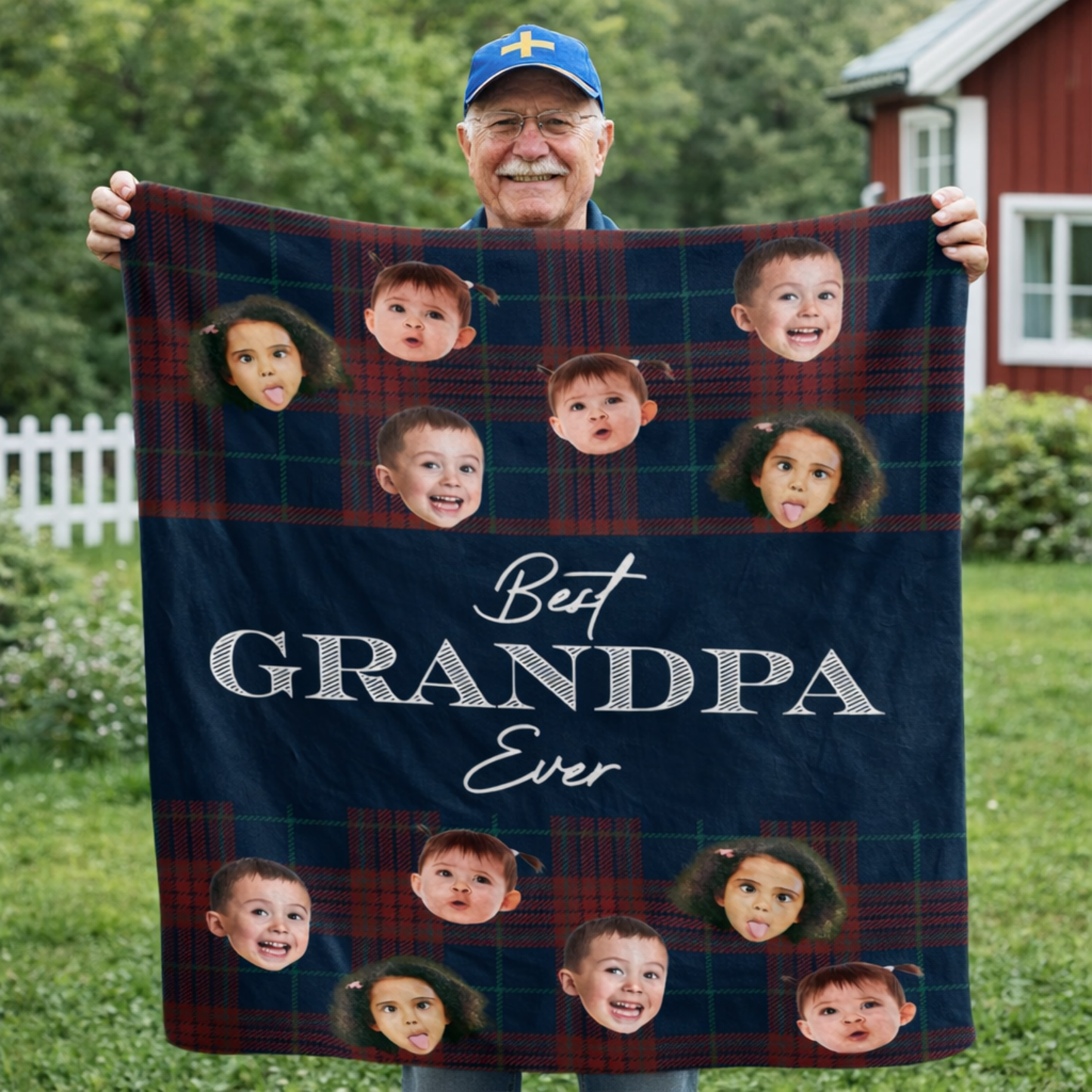 Personlig filt - Bästa farfar någonsin