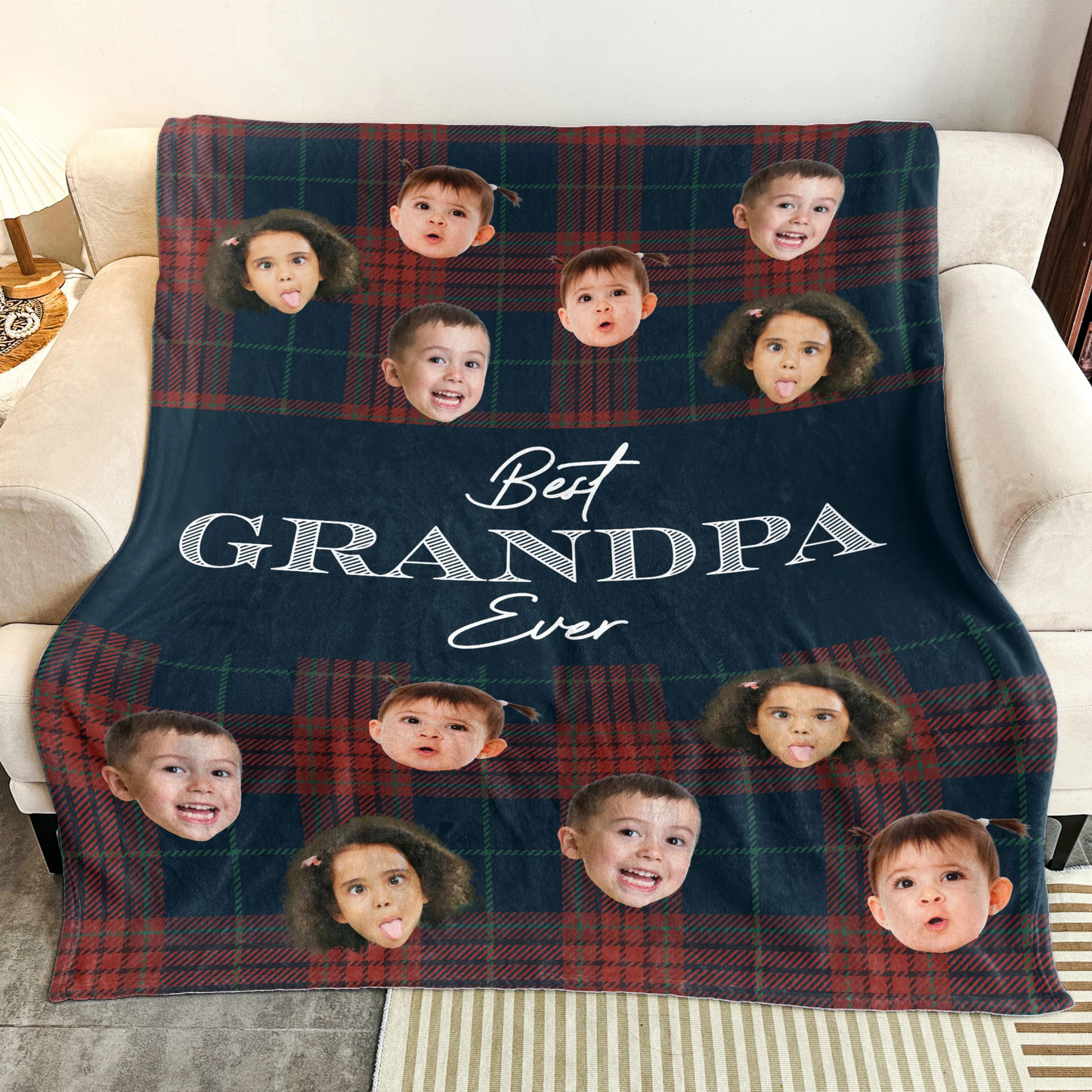 Personlig filt - Bästa farfar någonsin