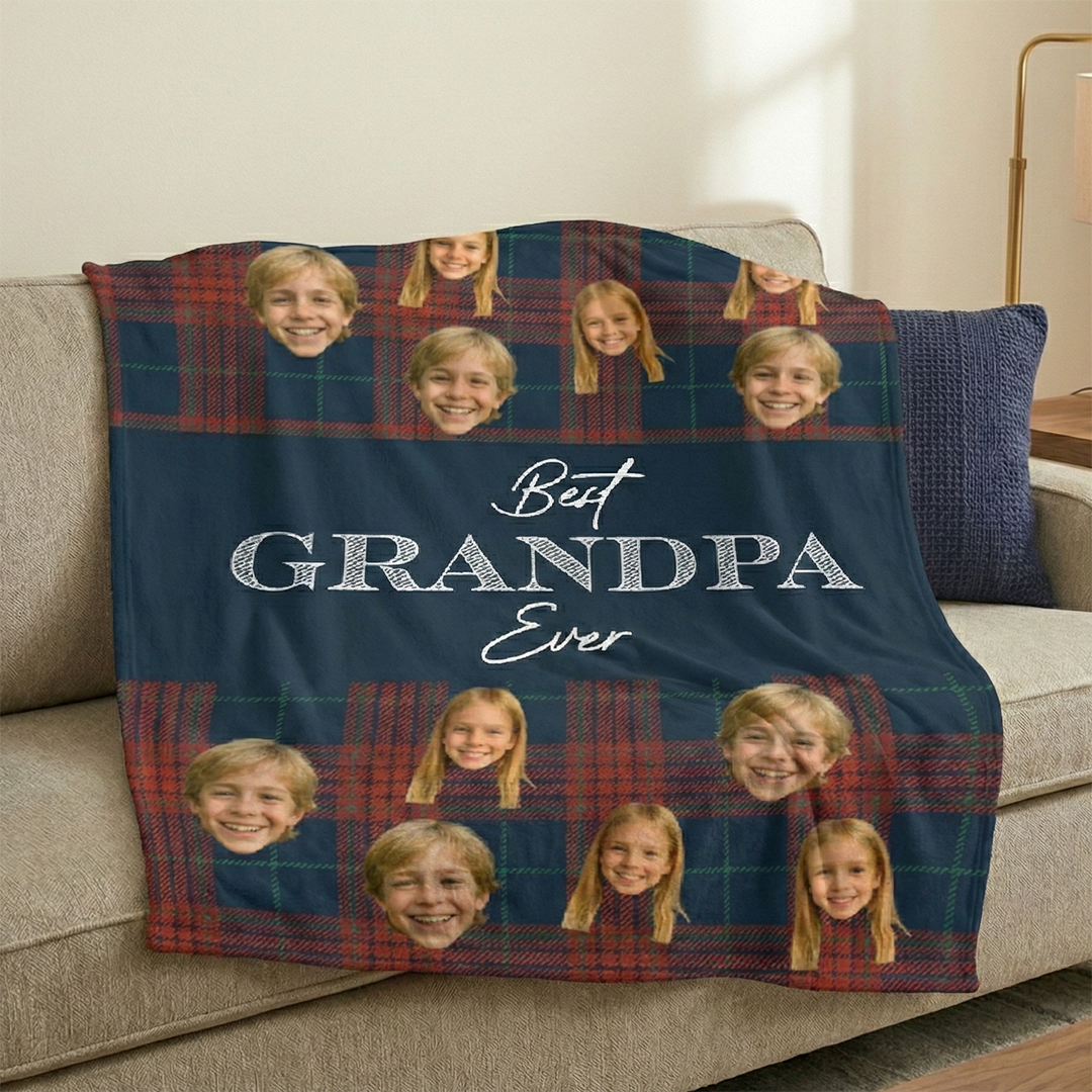 Personlig filt - Bästa farfar någonsin