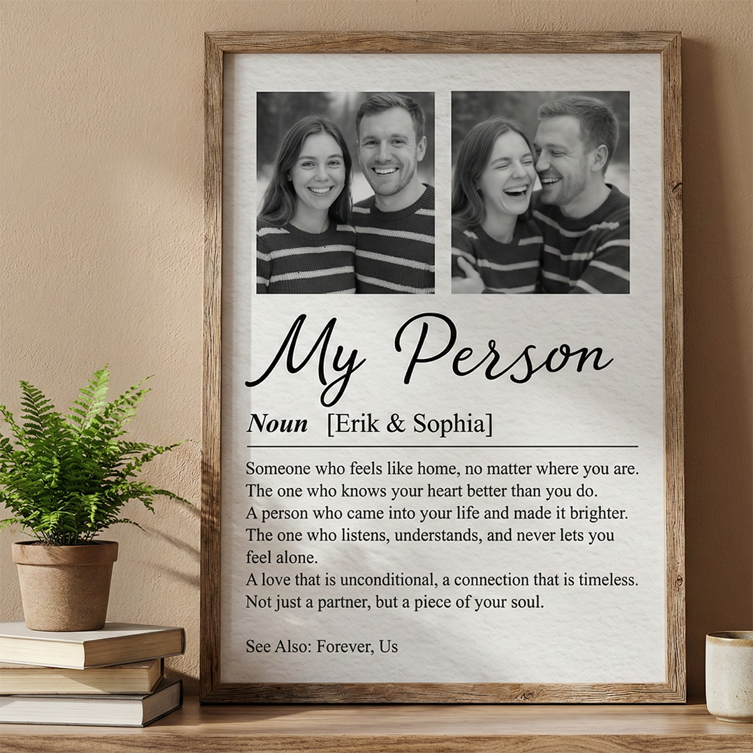 Personalisiertes Fotoposter – Paarfoto