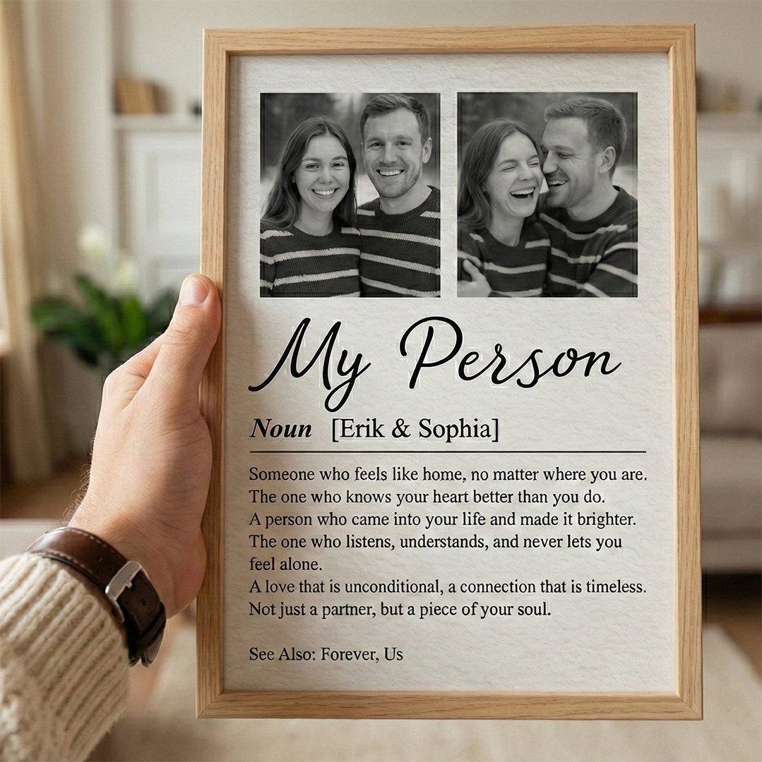 Personalisiertes Fotoposter – Paarfoto