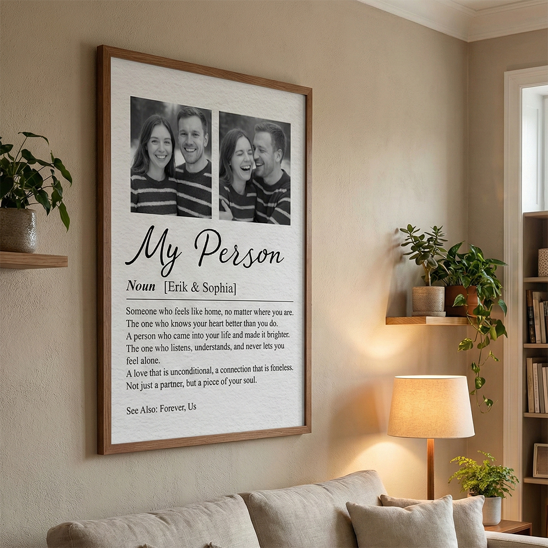 Personalisiertes Fotoposter – Paarfoto