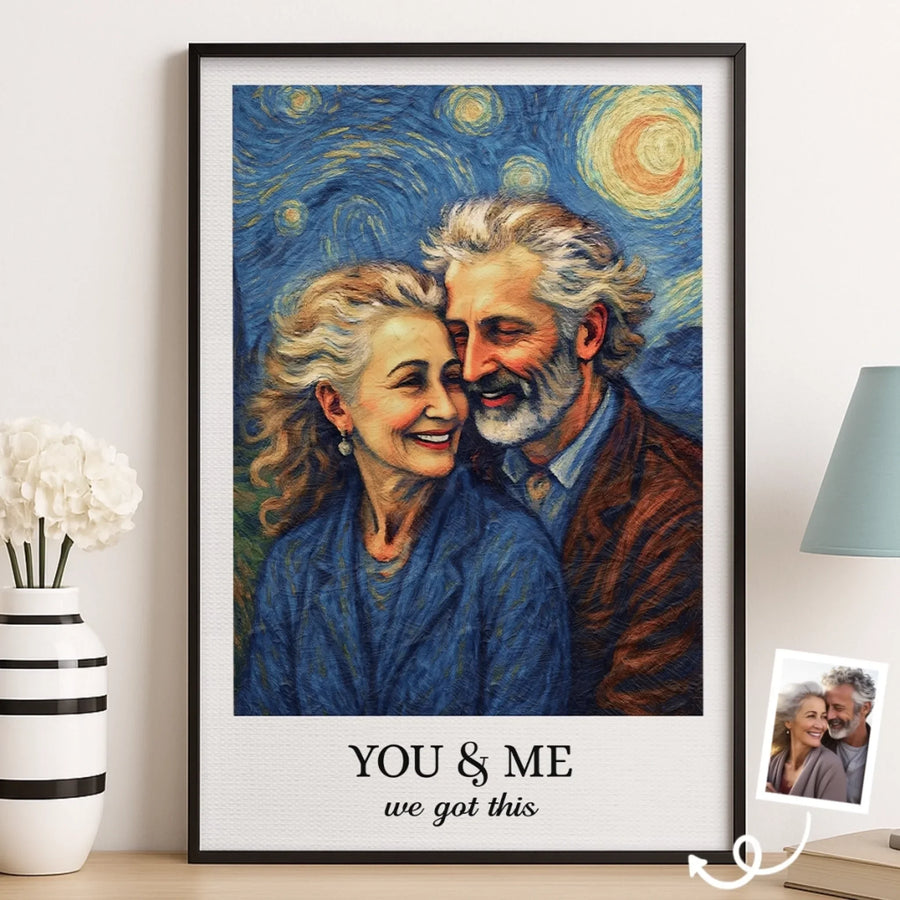 Personlig fotoposter - Gåva till par