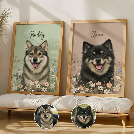 Personlig fotoposter - Gåva till djurälskare