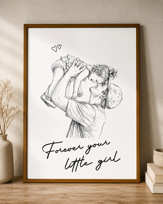 Personlig fotoposter - Gåva till pappa och make