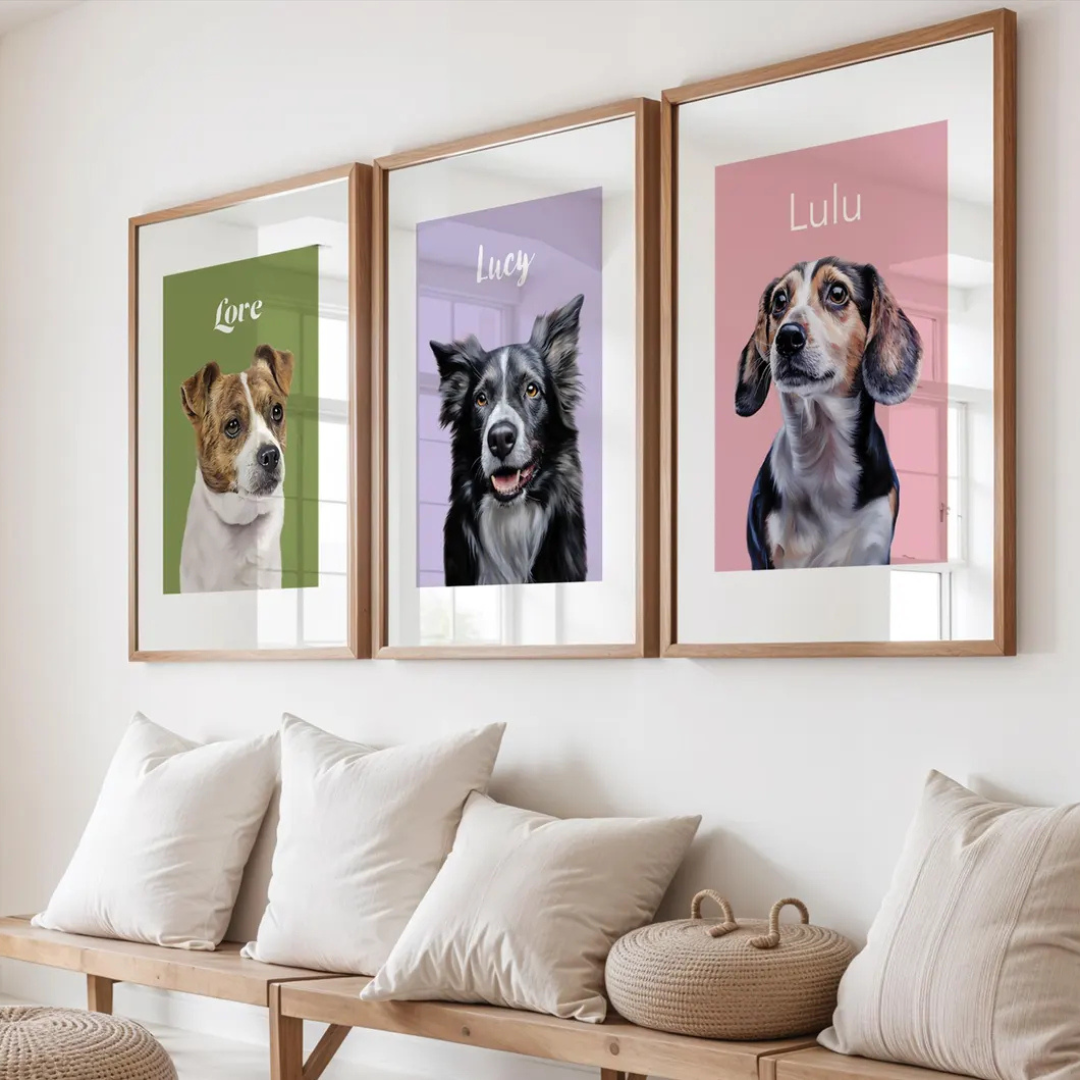 Personlig husdjursposter - Unik presentidé