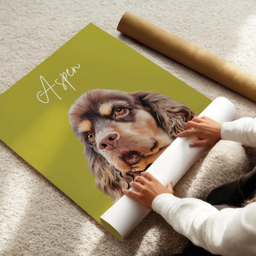 Personlig husdjursposter - Unik presentidé