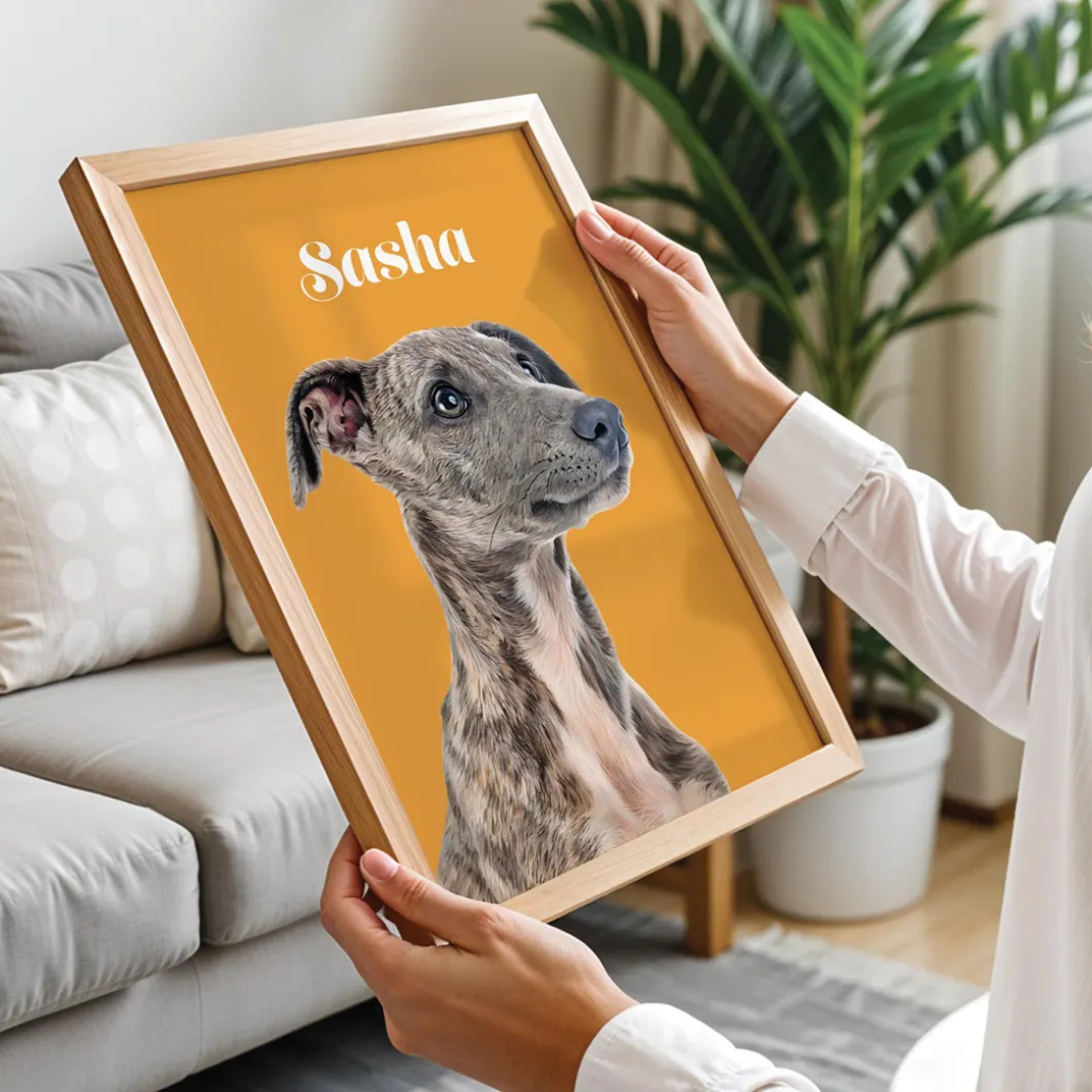 Personlig husdjursposter - Unik presentidé