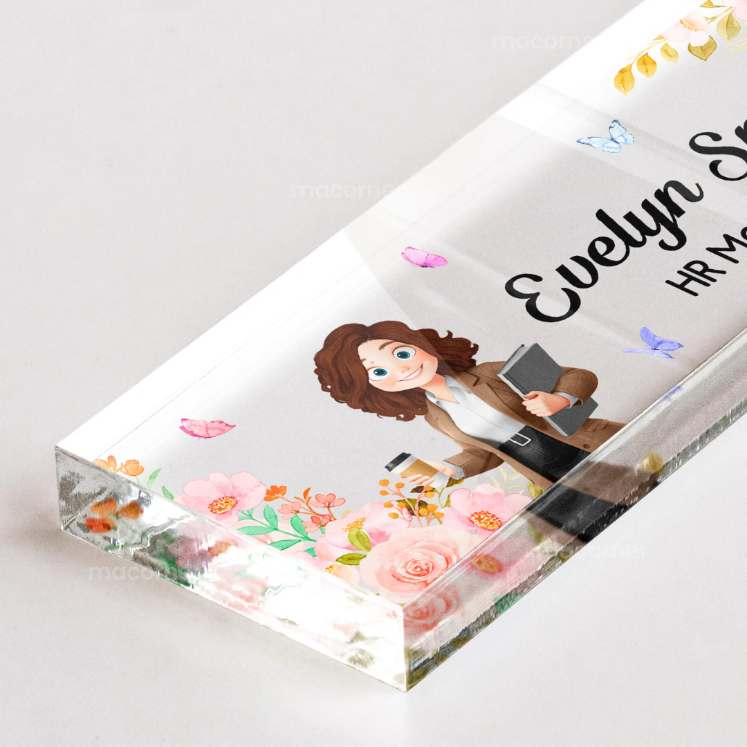 Personlig namnskylt - Gåva till kollegor