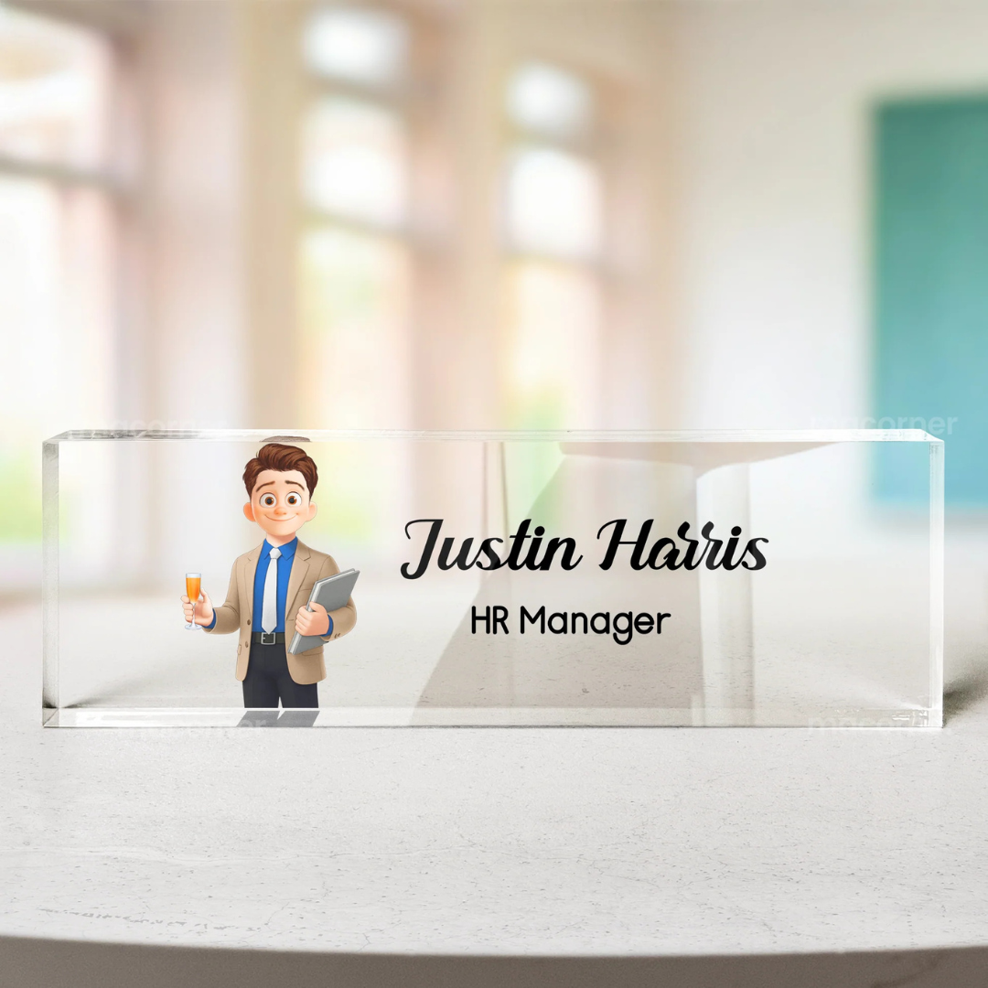 Personlig namnskylt - Gåva till kollegor