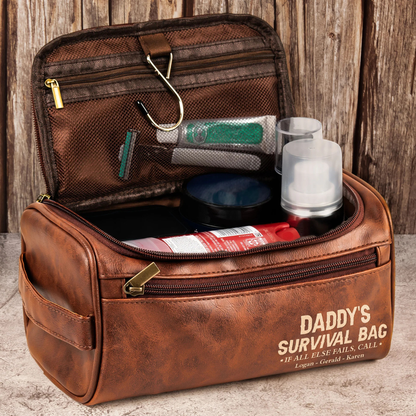 Personalisiertes Necessaire – Papas Überlebenstasche