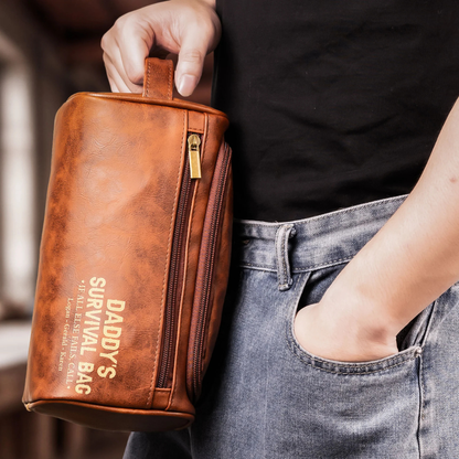 Personalisiertes Necessaire – Papas Überlebenstasche