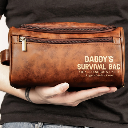 Personalisiertes Necessaire – Papas Überlebenstasche