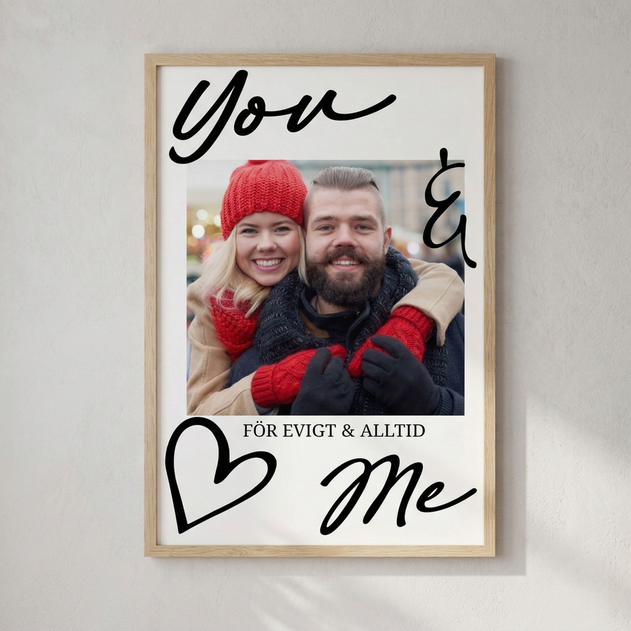 Personalisiertes Fotoposter – Geschenk für sie