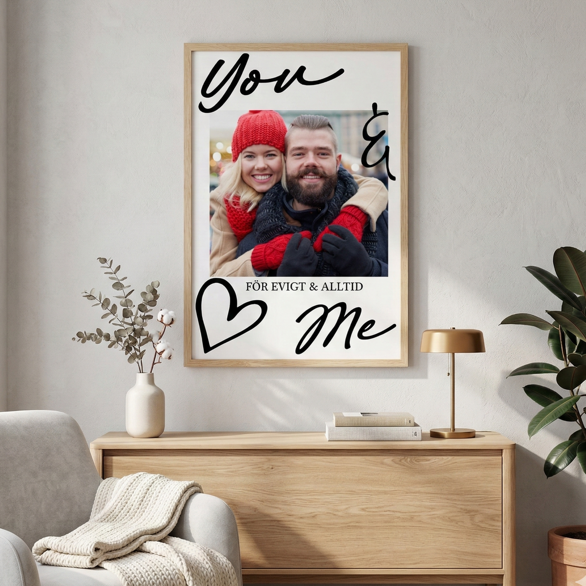 Personlig fotoplakat – Gave til henne
